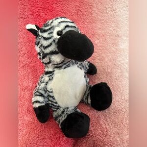 Fiesta Zebra Seated 14" Realistic Plush Stuffed Animal Toy Flawed